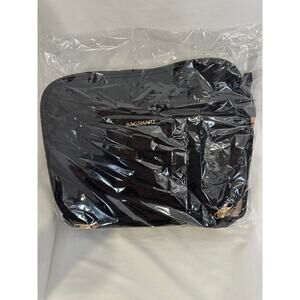 BAGSMART Large Toiletry Bag, Travel Makeup Organizer (Black, Large)